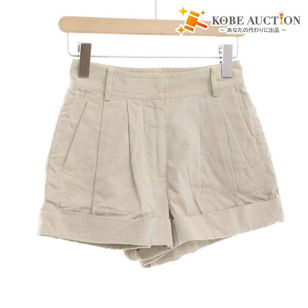 ■ ALEXANDER WANG ショートパンツ ミニ ボトムス レディース 0 (XS相当) アイボリー