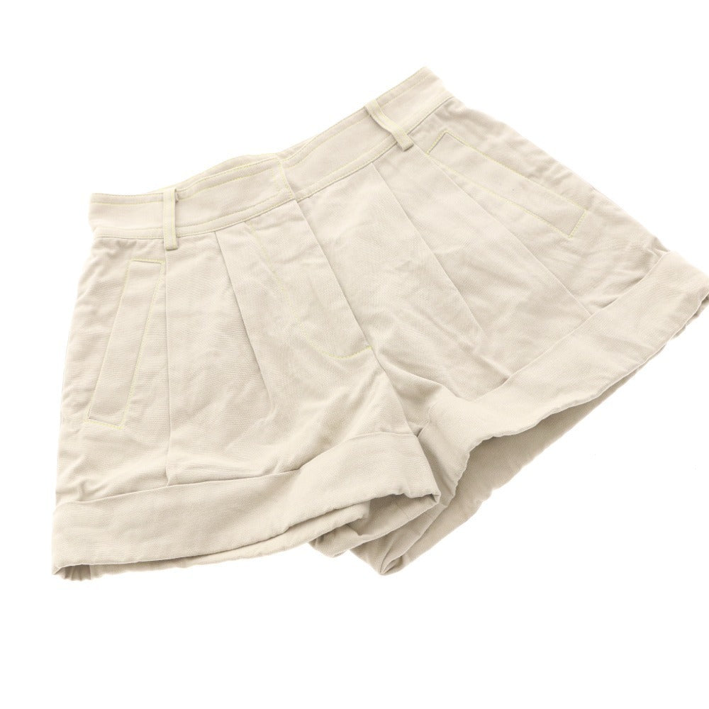 ■ ALEXANDER WANG ショートパンツ ミニ ボトムス レディース 0 (XS相当) アイボリー