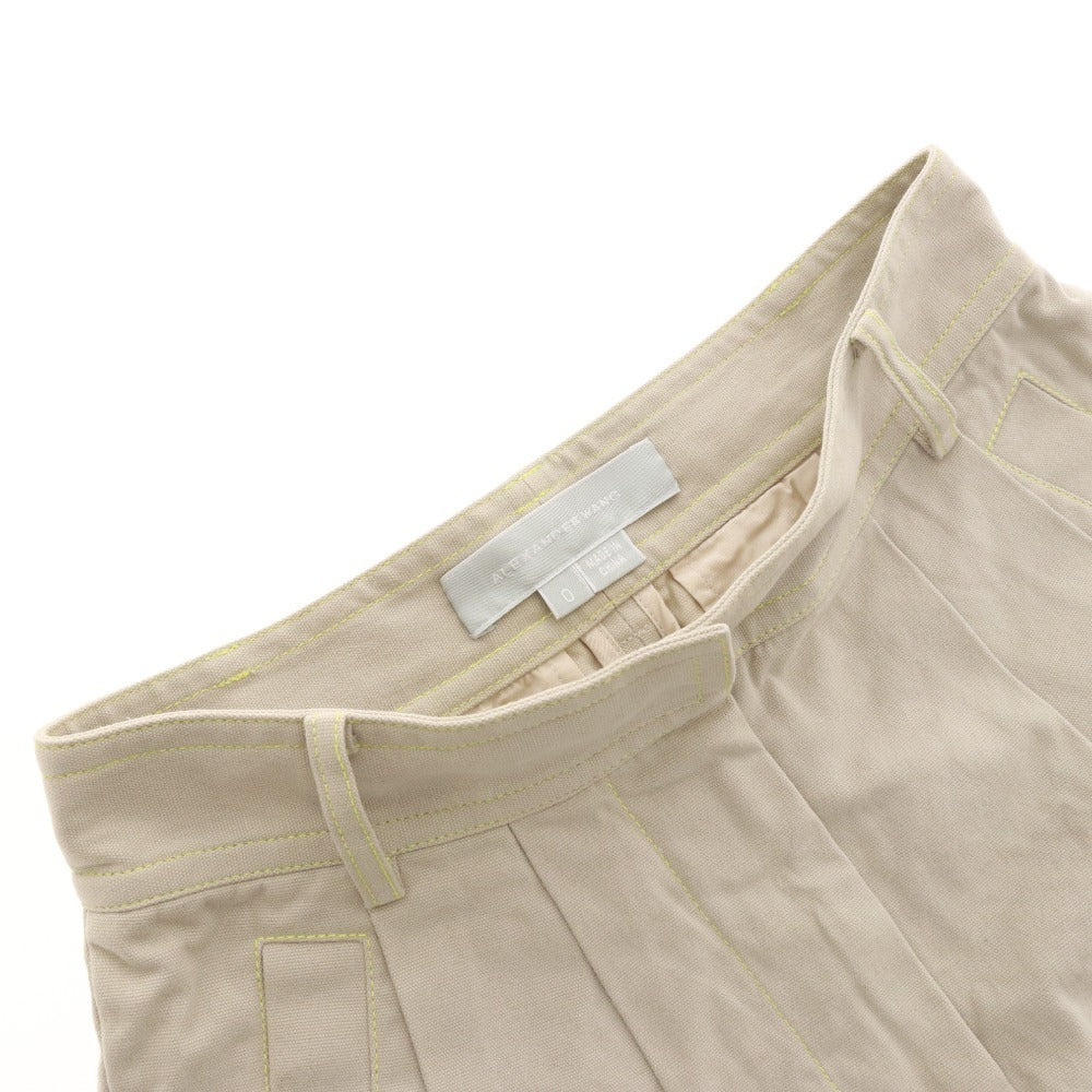 ■ ALEXANDER WANG ショートパンツ ミニ ボトムス レディース 0 (XS相当) アイボリー