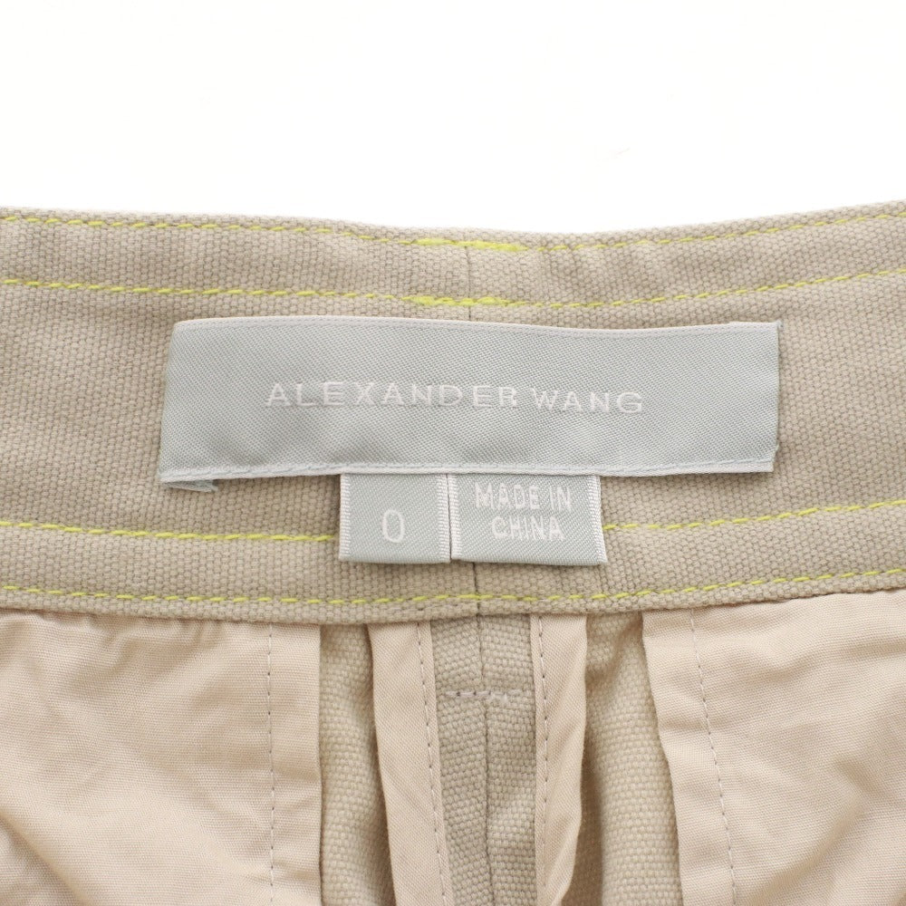 ■ ALEXANDER WANG ショートパンツ ミニ ボトムス レディース 0 (XS相当) アイボリー