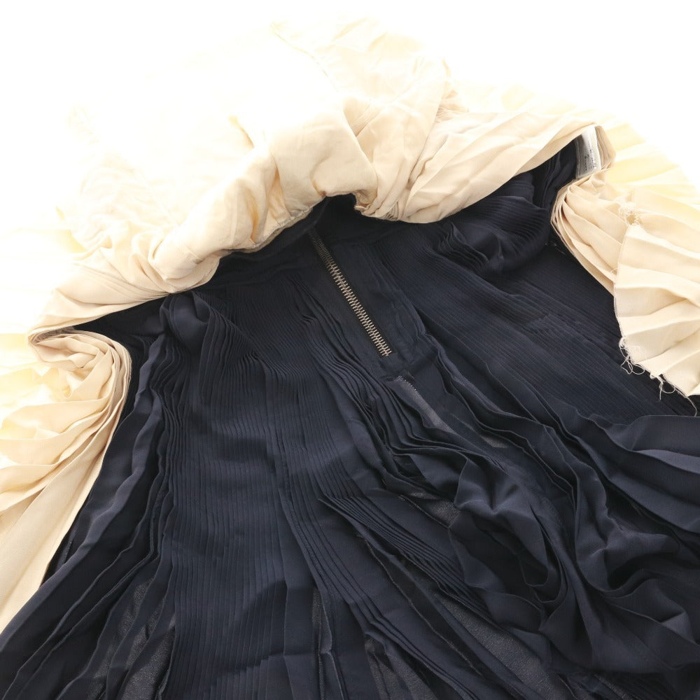 ■ 3.1 Phillip Lim ドレス ワンピース ノースリーブ トップス 総柄 レディース 2 (S相当) アイボリー ネイビー