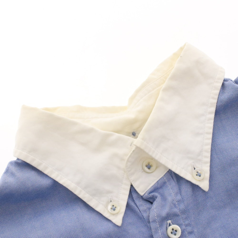 ■ JUNYA WATANABE x COMME des GARÇONS Long Sleeve Shirt Top with Overalls, Collar, Front Buttons, and Chest Pocket, Women's, Size S, Light Blue