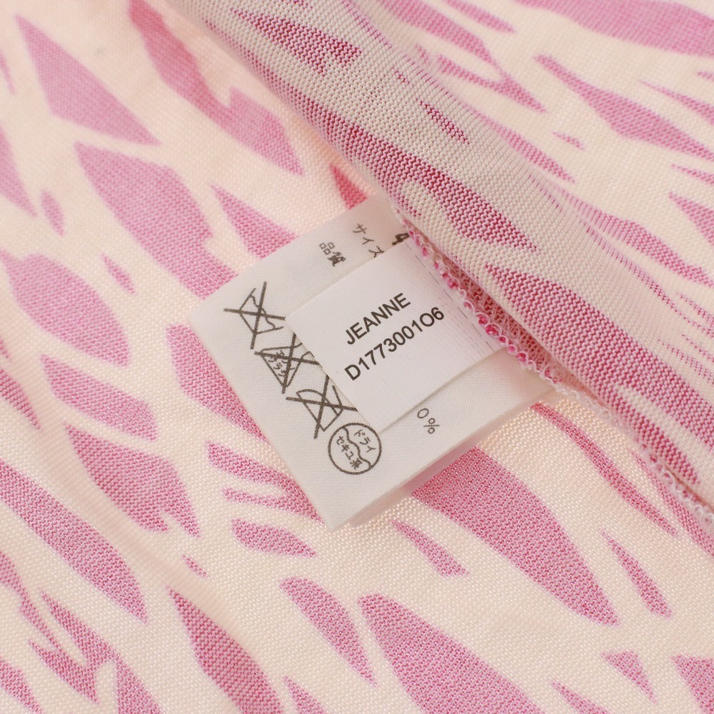 ■ DIANE von FURSTENBERG ラップワンピース 長袖 トップス アウター トップス 襟 総柄 前紐 レディース 0 (XS相当) パープル系