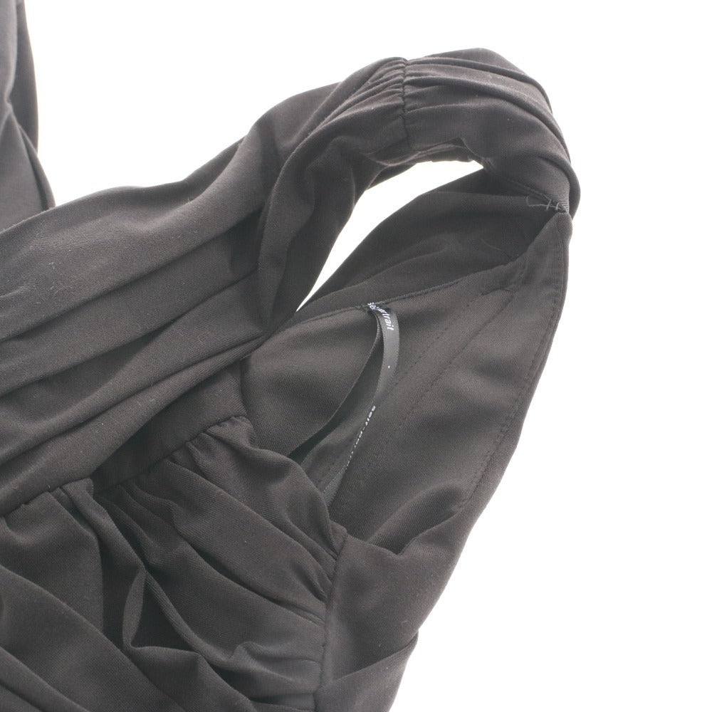 ■ self-portrait セルフポートレイト ドレス ロングワンピース ノースリーブ トップス 無地 レディース UK 6 (S相当) ブラック 黒