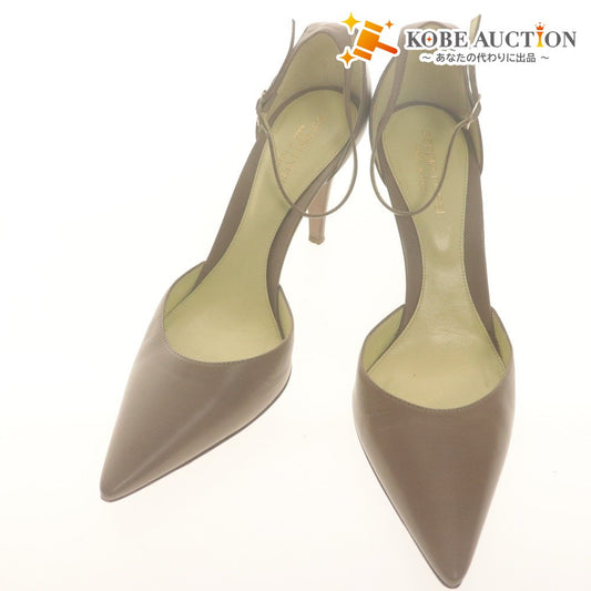 ■ Sergio Rossi Pumps Shoes Pointed Toe Ankle Strap Women's 36 1/2 (23.5cm equivalent) Beige