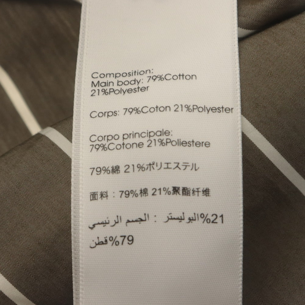 ■ 3.1 Phillip Lim スリーワンフィリップリム シャツ ワンピース 七分袖 トップス ボトムス Vネック ストライプ レディース S ブラウン系