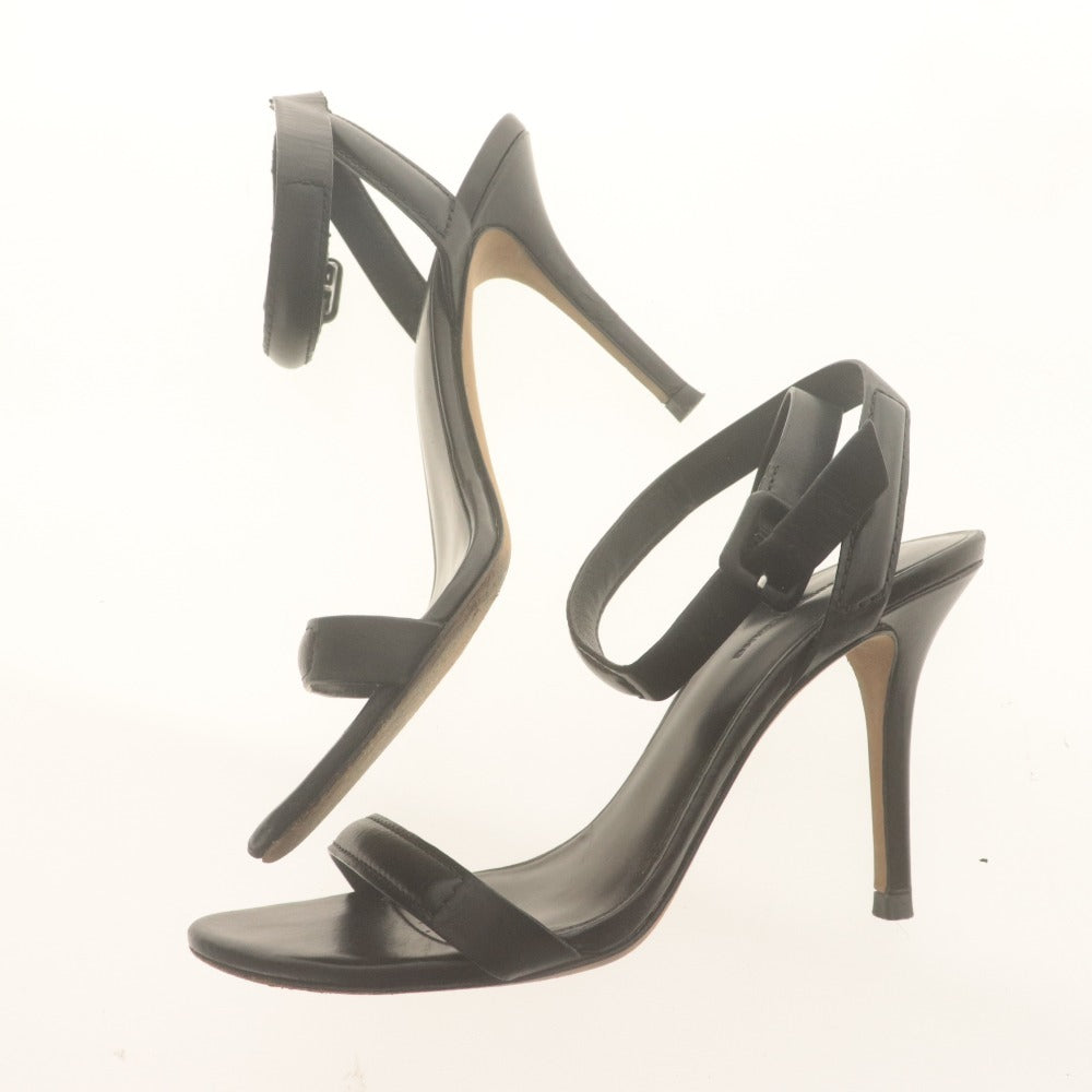 ■ ALEXANDER WANG アレキサンダーワン サンダル 靴 アンクルストラップ レザー レディース 37 (24.0cm相当) ブラック