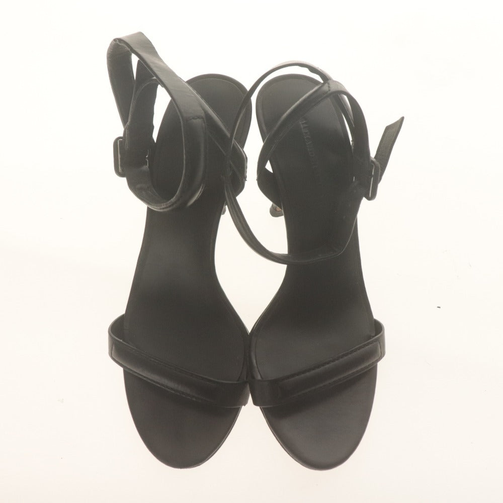 ■ ALEXANDER WANG アレキサンダーワン サンダル 靴 アンクルストラップ レザー レディース 37 (24.0cm相当) ブラック
