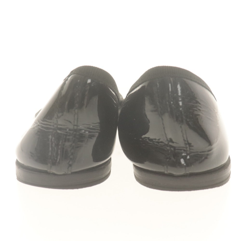 ■ reppet レペット パンプス フラットシューズ バレエシューズ 靴 エナメル レディース 36 1/2 (23.0cm相当) ブラック