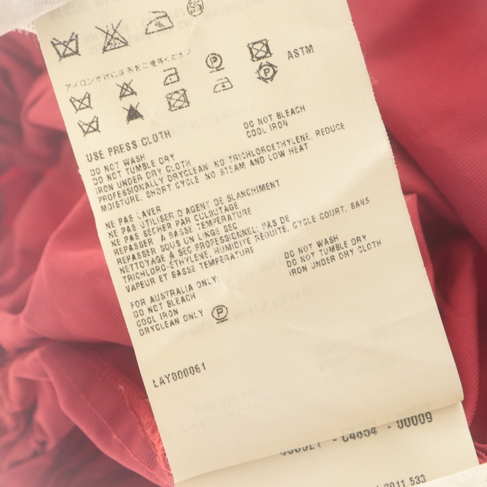 ■ miumiu ミュウミュウ ミニスカート ボトムス タック レディース 38 レッド系