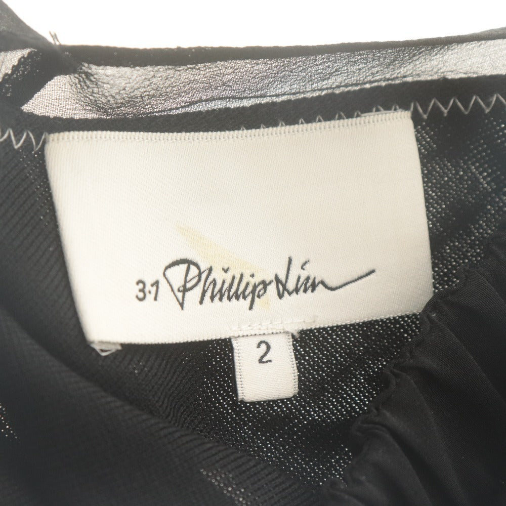 ■ 3.1 Phillip Lim スリーワンフィリップリム キャミワンピース トップス ボトムス プリーツ レディース 2 ブラック
