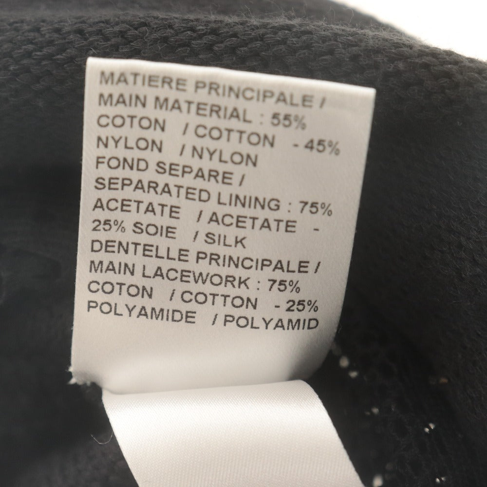 ■ Chloe クロエ セーター チュニック 七分袖 トップス ニット クロシェ レディース S ブラック