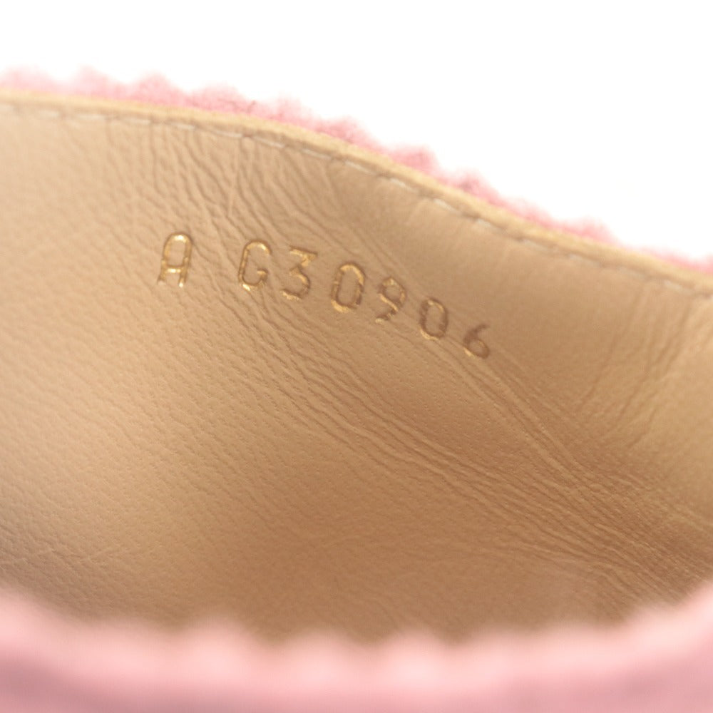 ■ CHANEL シャネル アンクルブーツ 靴 フェルト キルティングヒール レディース 37 (23.5～24.0cm相当) ピンク系 ゴールド 付属品付き