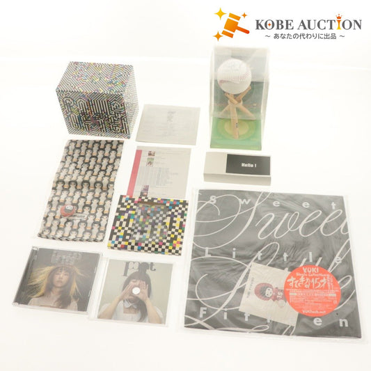 ■ YUKI グッズ 3点セット まとめ売り single collectionの付録Tシャツ(未開封)/POWERS OF TEN BOX/TOKYO Yukinco Guinskies winning ball