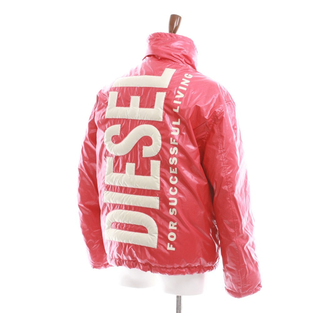 ■ ディーゼル パデッドジャケット アウター リバーシブル メンズ S レッド ホワイト