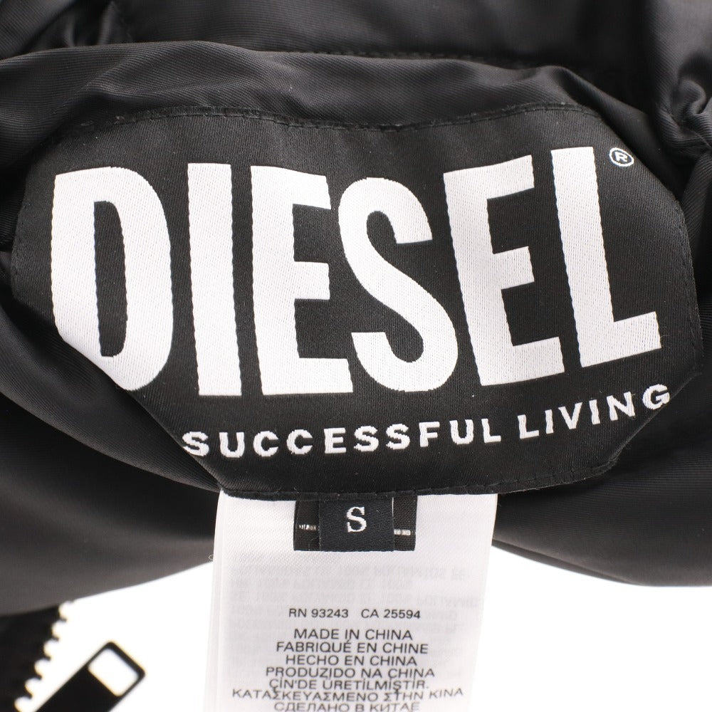 ■ ディーゼル パデッドジャケット アウター リバーシブル メンズ S ブラック ホワイト