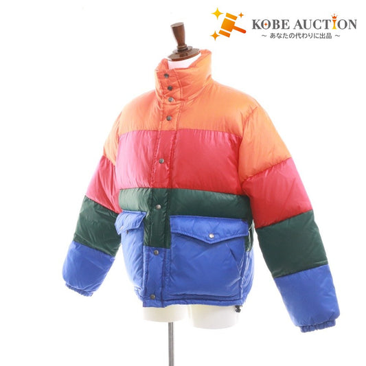 ■ ディーゼル ダウンジャケット アウター W-SMITH カラーブロック メンズ M オレンジ レッド グリーン ブルー マルチカラー