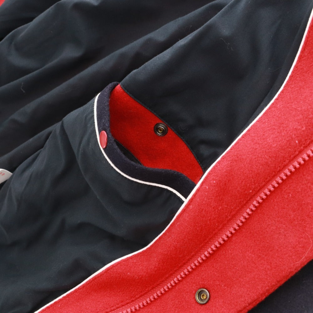 ■ ラコステ ライブ スタジャン ブルゾン アウター ワッペン メンズ 46 (S相当) レッド ネイビー