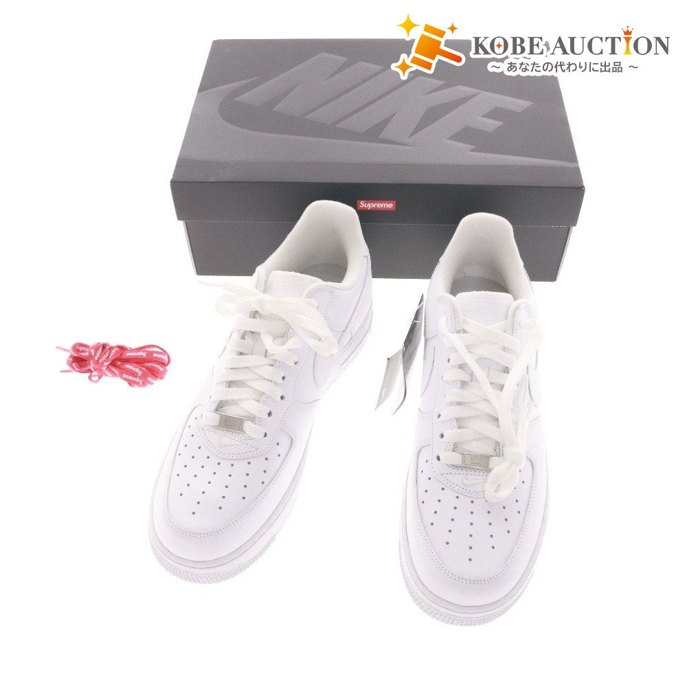 ■ ナイキ×シュプリーム NIKE×Supreme スニーカー シューズ CU9225-100 靴 AIR FORCE 1 LOW SP メンズ 28.0cm ホワイト 箱付き 未使用