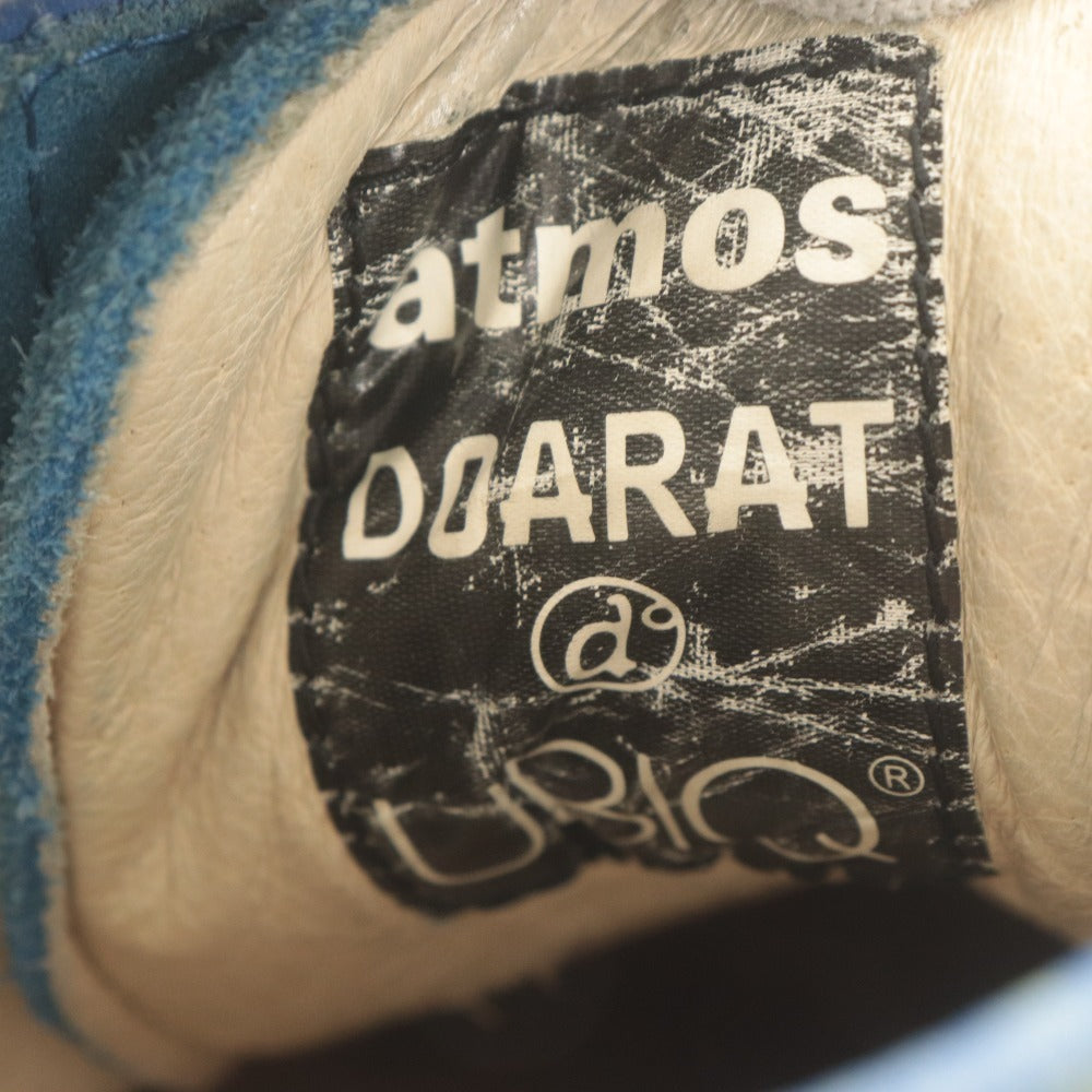 ■ ATMOS × DOARAT × UBIQ コラボ ショートブーツ レースアップ 靴 スエード 紐 0411029A-104 メンズ 28cm ブルー系