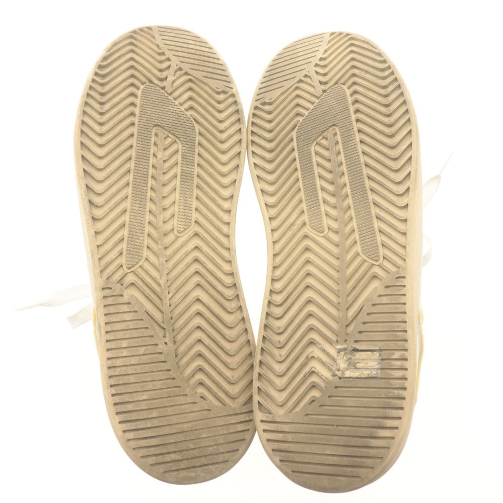 ■ DIESEL ディーゼル レザースニーカー シューズ 革靴 S-SINNA LOW ローカット スエード メンズ 28cm 白 ベージュ ライトイエロー