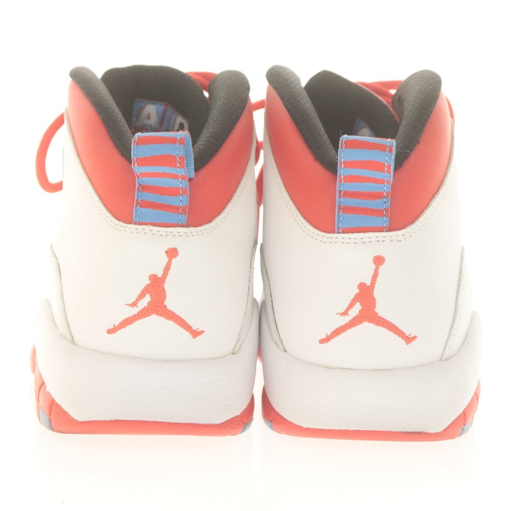 ■ ナイキ スニーカー 靴 NIKE AIR JORDAN 10 RETRO CHICAGO FLAG エアジョーダン バスケロゴ メンズ 28cm 赤白 ライトブルー