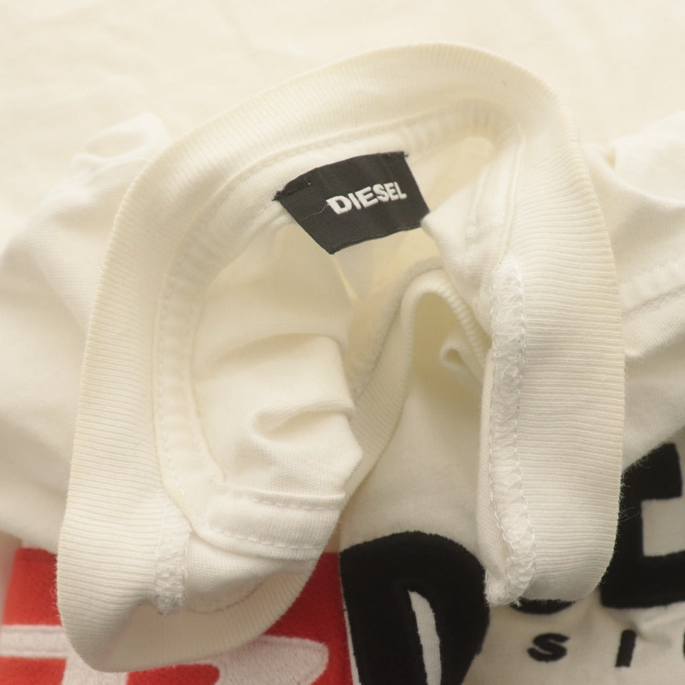 ■ DIESEL ディーゼル ロゴTシャツ 半袖 トップス DENIM DIVISION メンズ M 白