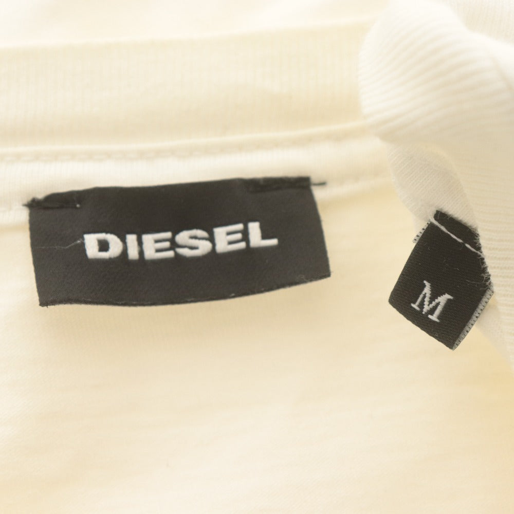 ■ DIESEL ディーゼル ロゴTシャツ 半袖 トップス DENIM DIVISION メンズ M 白