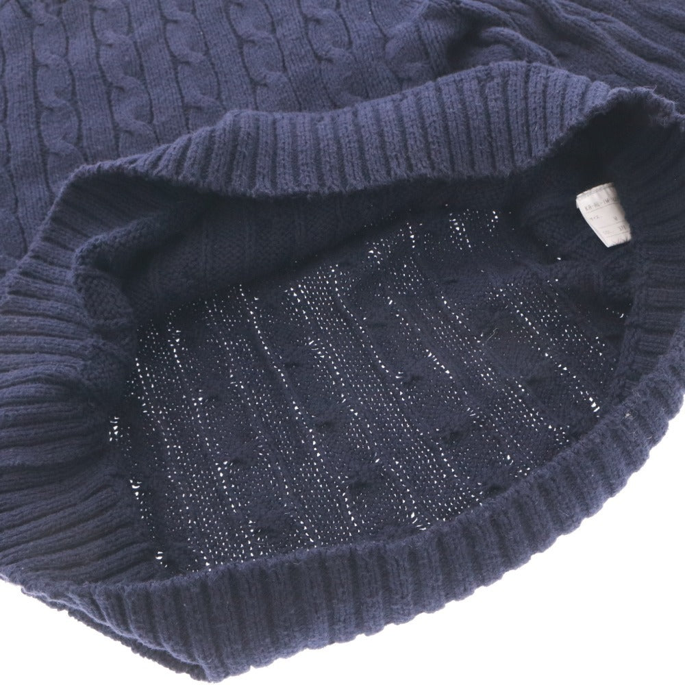 ■ POLO RALPH LAUREN ポロ ラルフローレン セーター トップス 長袖 丸首 無地 メンズ M ネイビー系