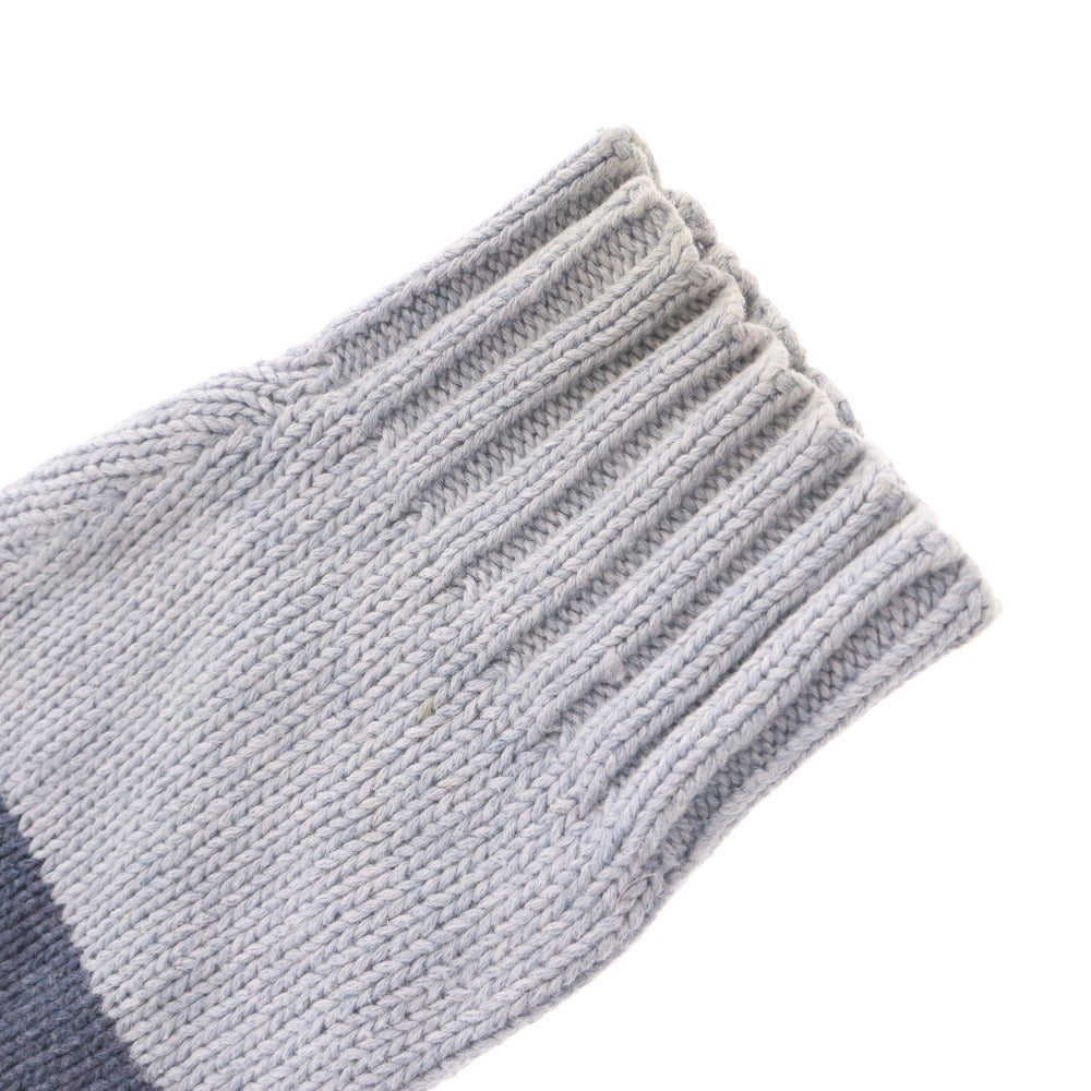 ■ POLO RALPH LAUREN Polo Ralph Lauren Sweater Top Long Sleeve Crew Neck Border Men's M Navy Light Blue