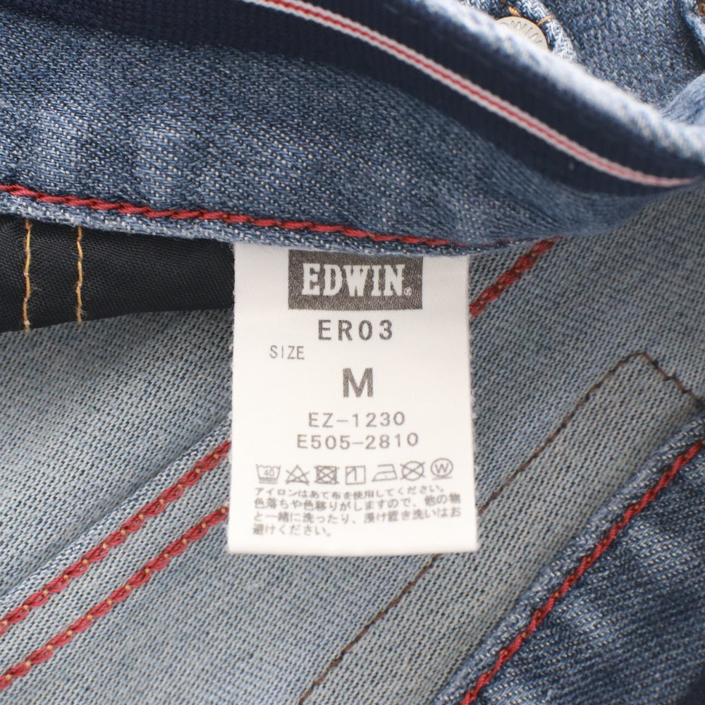 ■ EDWIN エドウィン ジーンズ パンツ ボトムス ジャージーズ ER03 ファスナー ポケット メンズ M ネイビー系 未使用