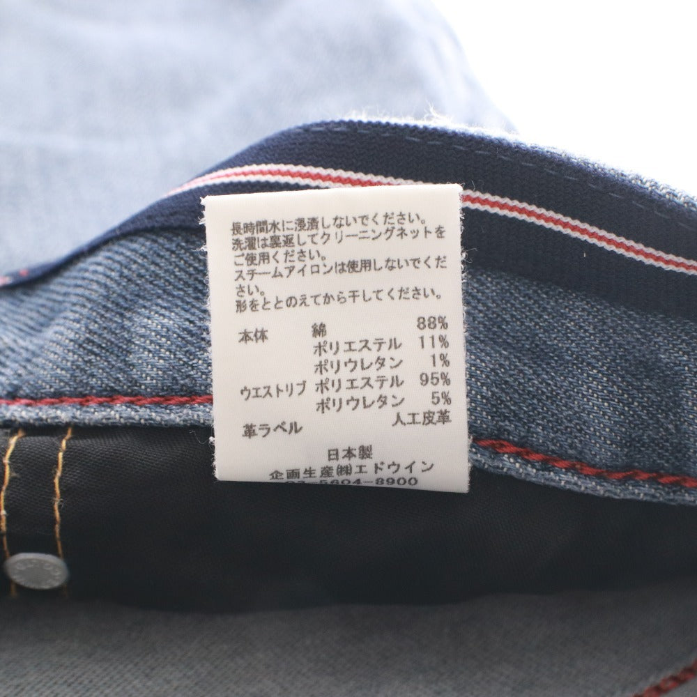 ■ EDWIN エドウィン ジーンズ パンツ ボトムス ジャージーズ ER03 ファスナー ポケット メンズ M ネイビー系 未使用