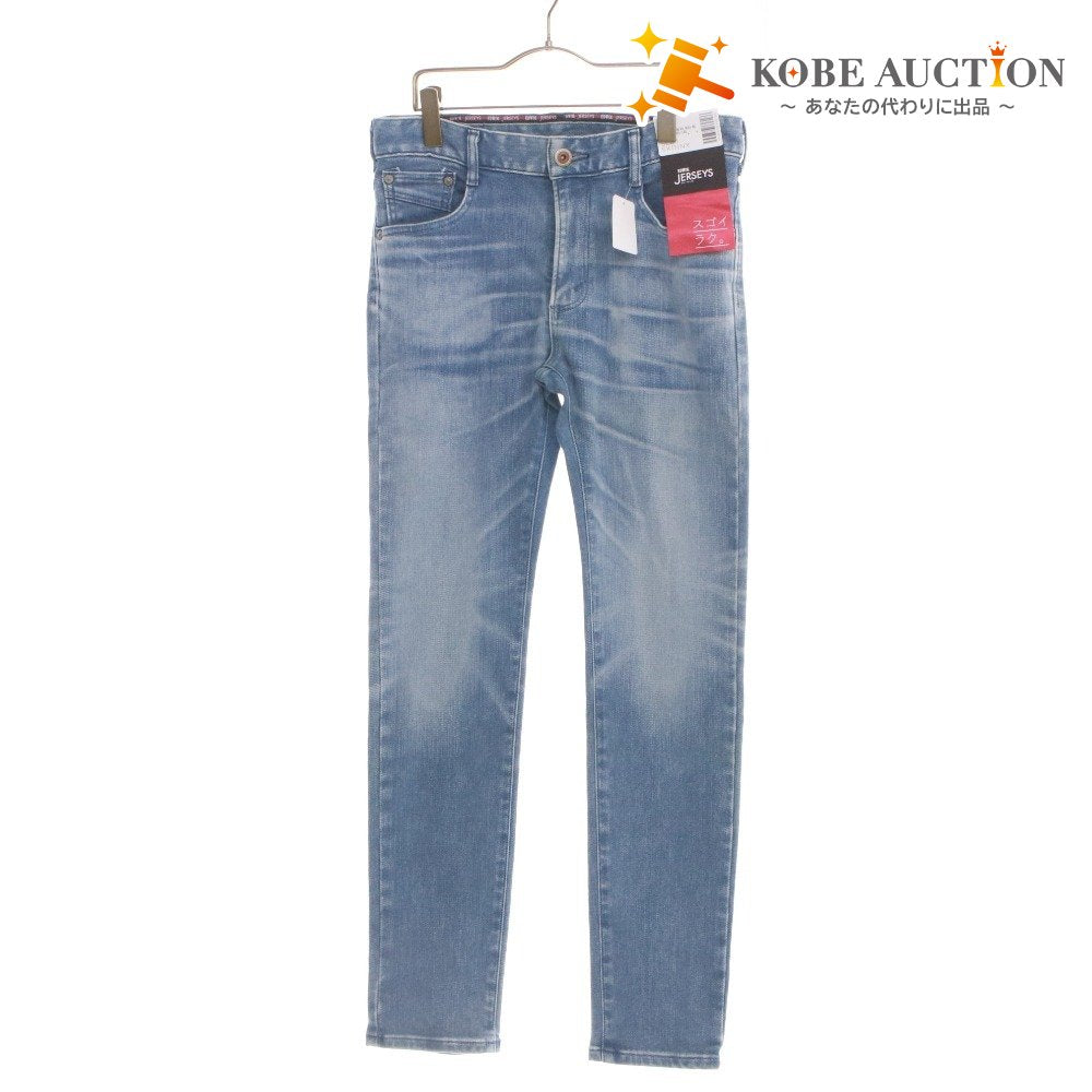 ■ EDWIN Jeans Pants Bottoms Jerseyt ER22-166 Zipper Pockets Men's M Navy New with Tags