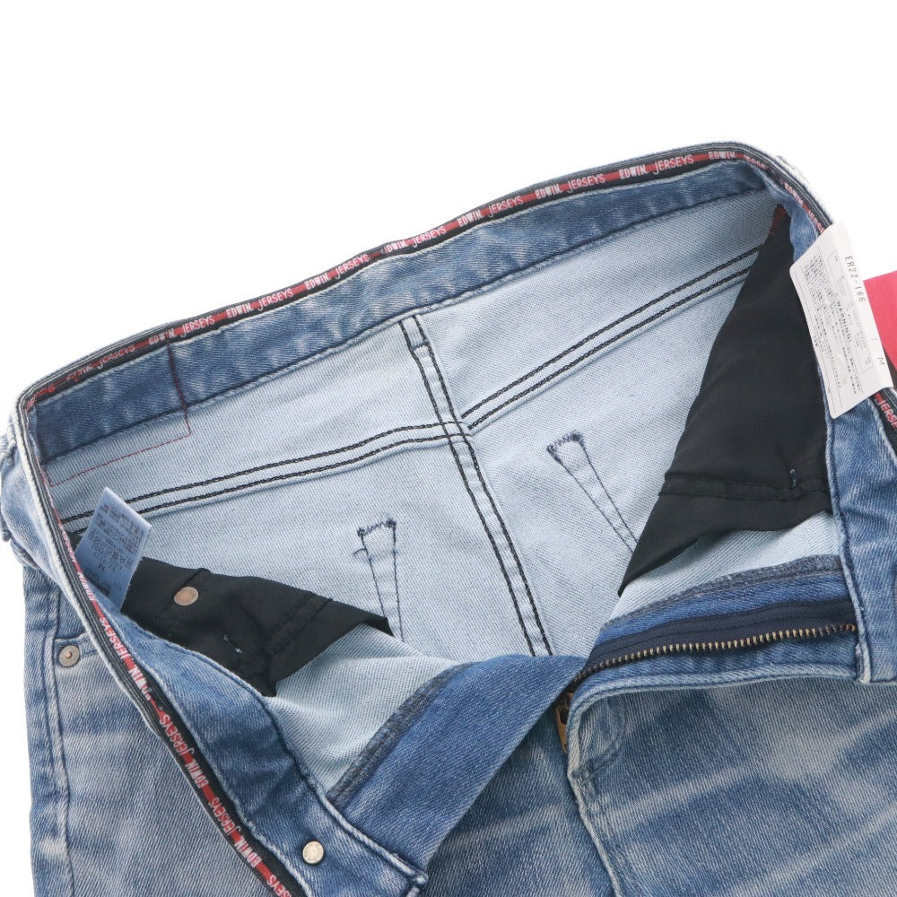 ■ EDWIN Jeans Pants Bottoms Jerseyt ER22-166 Zipper Pockets Men's M Navy New with Tags