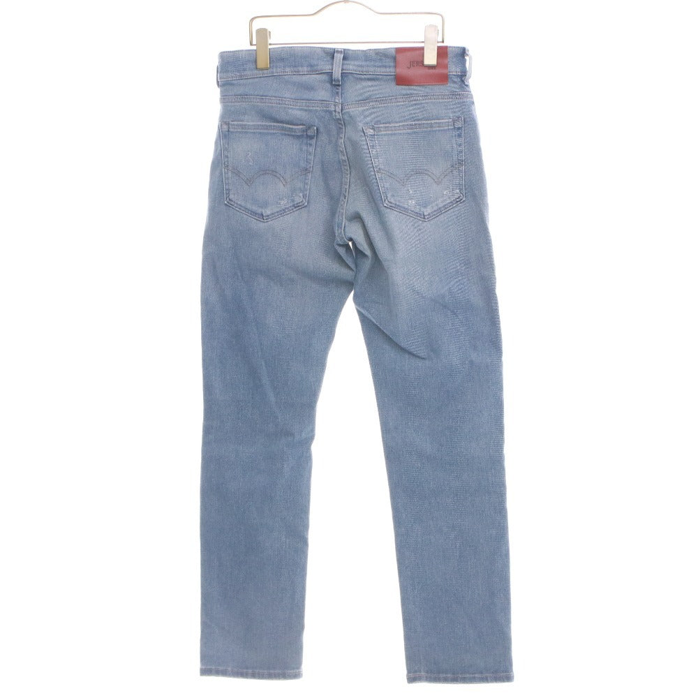 ■ EDWIN エドウィン ジーンズ パンツ ボトムス ジャージーズ JMH32-266 ファスナー ダメージ加工 メンズ M ネイビー系 タグ付き 未使用