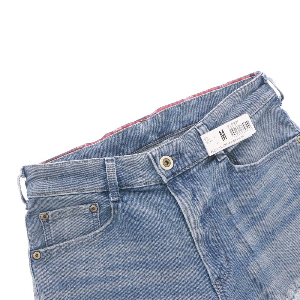 ■ EDWIN エドウィン ジーンズ パンツ ボトムス ジャージーズ JMH32-266 ファスナー ダメージ加工 メンズ M ネイビー系 タグ付き 未使用