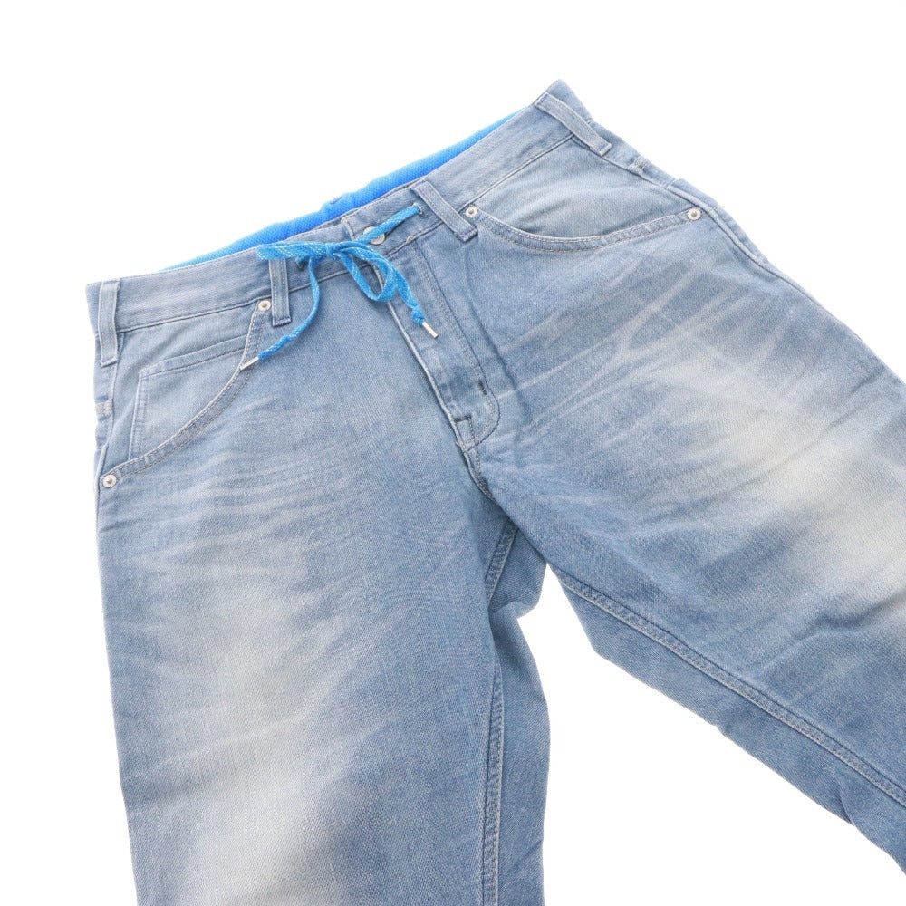 ■ EDWIN Jeans Pants Bottoms JERSEYS ERWP7C Cool Model Zipper Pockets Men's M Navy Unused