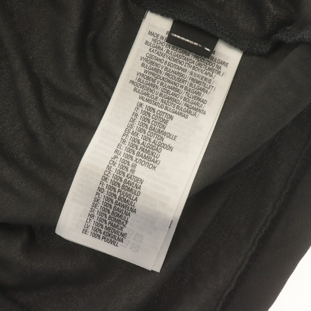 ■ DIESEL ディーゼル Tシャツ 半袖 トップス ロゴ プリント コットン メンズ M ダークグレー タグ付き 未使用