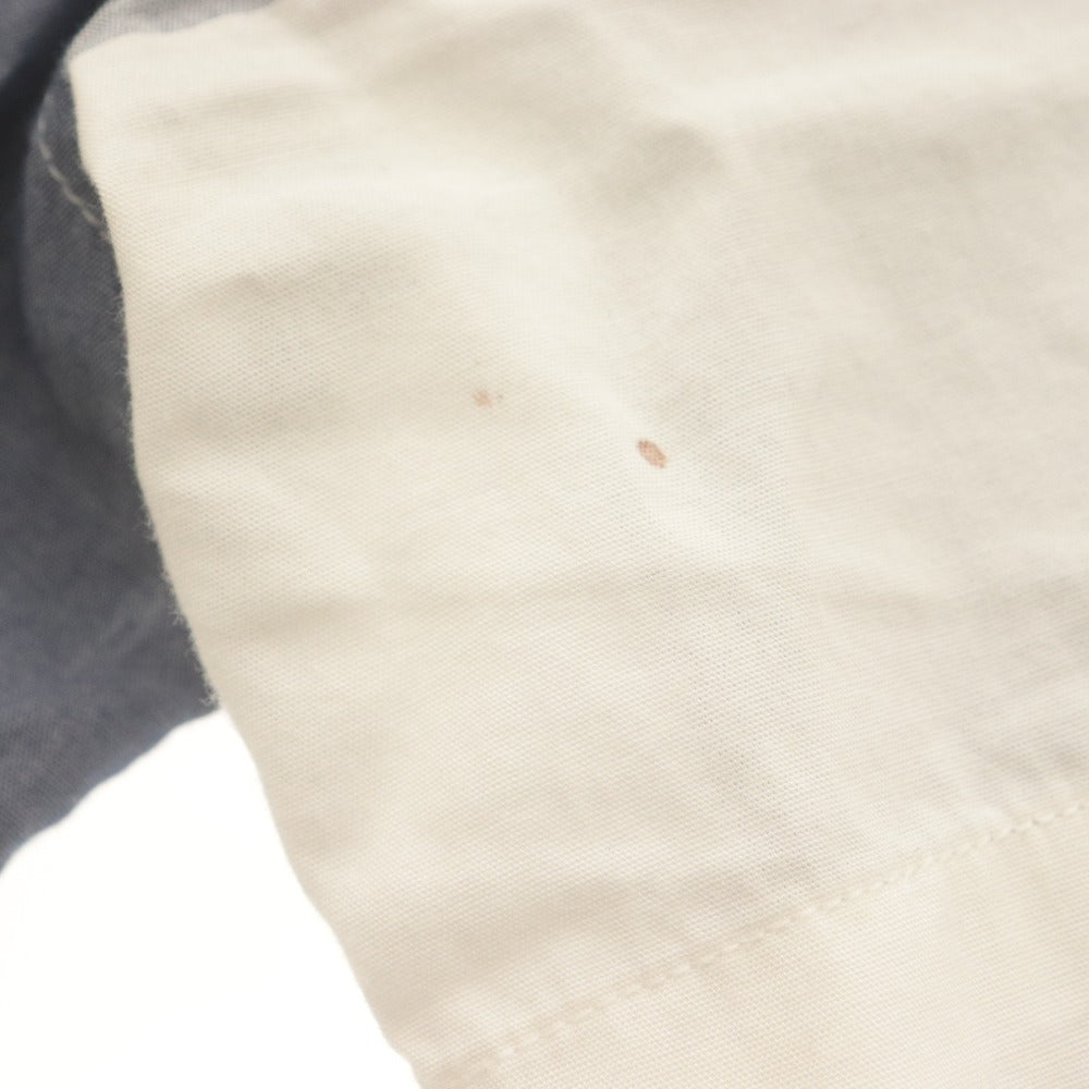 ■ FRED PERRY フレッドペリー シャツ 半袖 トップス チェック ボタンダウン 刺繍 コットン メンズ S ホワイト ブルー系