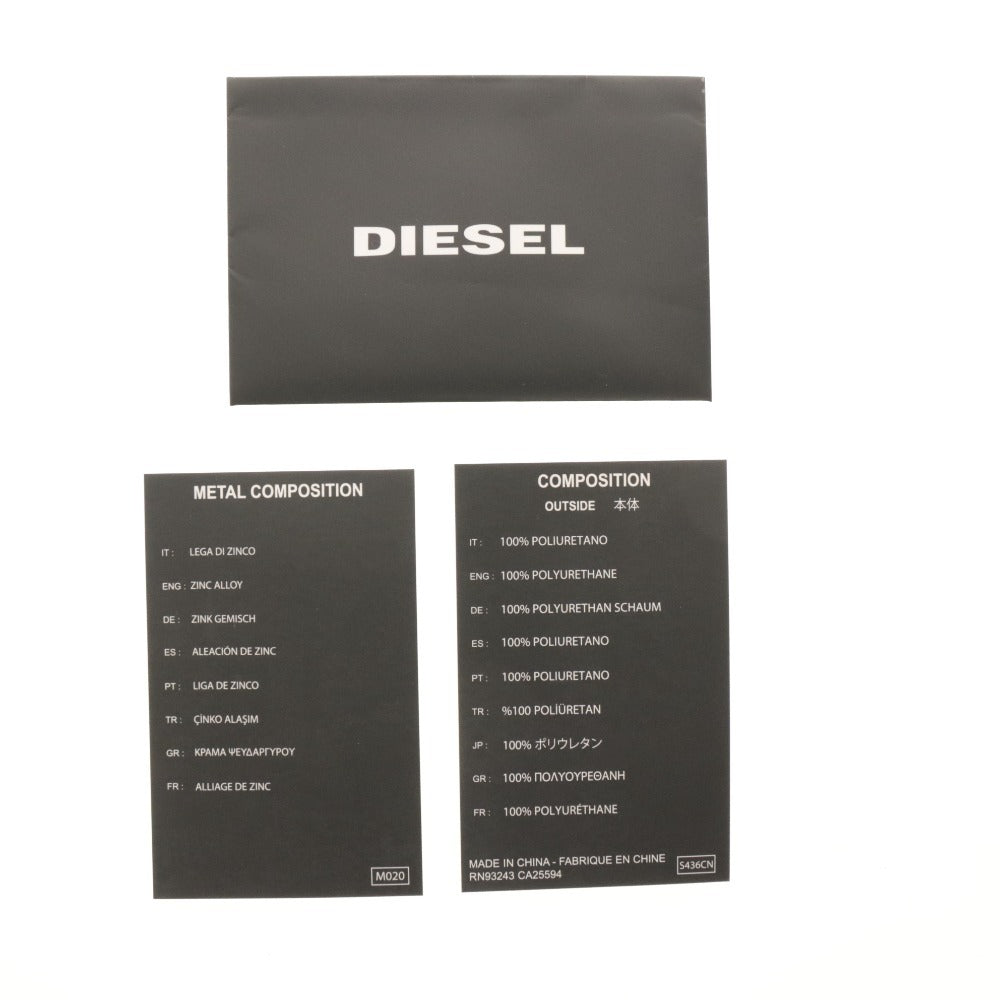 ■ DIESEL ディーゼル ウエストバッグ ショルダーバッグ 鞄 ファスナー ポケット ロゴ メンズ ブラック
