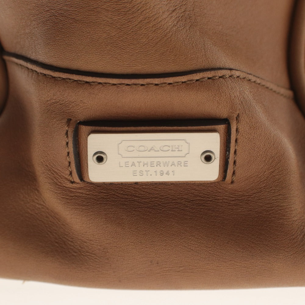 ■ COACH コーチ トートバッグ ハンドバッグ 鞄 ファスナー ポケット メンズ レディース ライトブラウン系