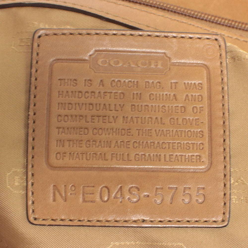■ COACH コーチ トートバッグ ハンドバッグ 鞄 ファスナー ポケット メンズ レディース ライトブラウン系