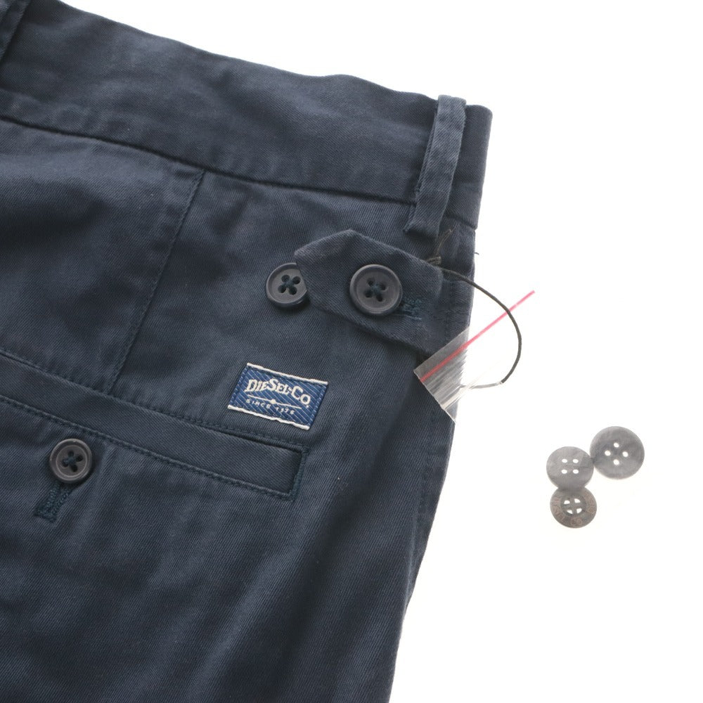 ■ DIESEL ディーゼル パンツ ボトムス ファスナー ポケット 無地 メンズ 32 ネイビー系