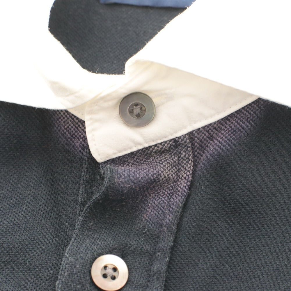 ■ FRED PERRY × BEAMS フラッドペリー ビームス シャツ トップス 襟 半袖 ボタン ワンポイント メンズ S ブラック系