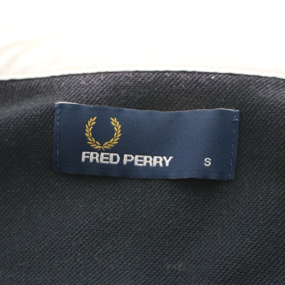 ■ FRED PERRY × BEAMS フラッドペリー ビームス シャツ トップス 襟 半袖 ボタン ワンポイント メンズ S ブラック系