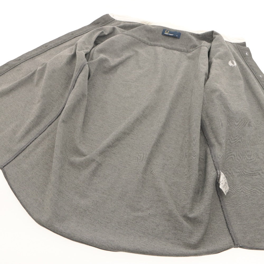 ■ FRED PERRY × BEAMS フラッドペリー ビームス シャツ トップス 襟 半袖 ボタン ワンポイント メンズ M グレー系