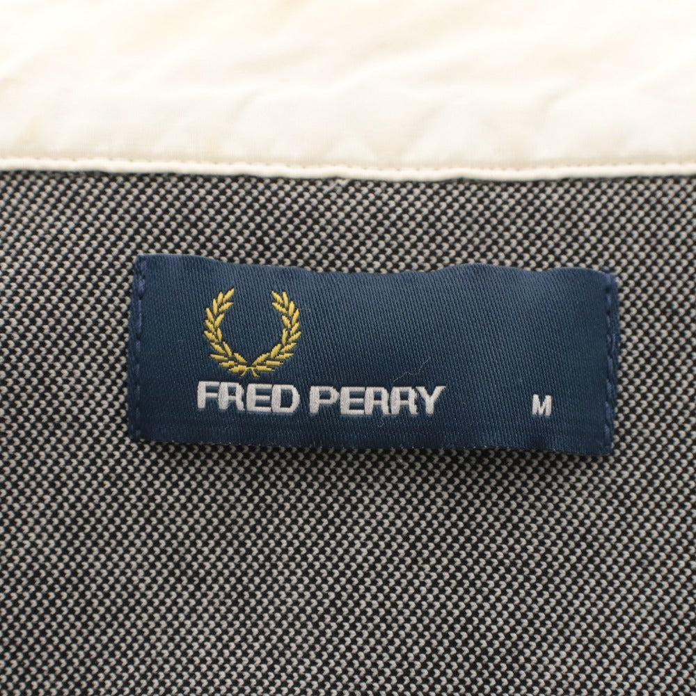 ■ FRED PERRY × BEAMS フラッドペリー ビームス シャツ トップス 襟 半袖 ボタン ワンポイント メンズ M グレー系