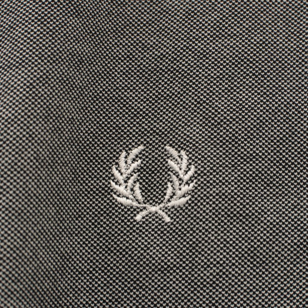 ■ FRED PERRY × BEAMS フラッドペリー ビームス シャツ トップス 襟 半袖 ボタン ワンポイント メンズ M グレー系