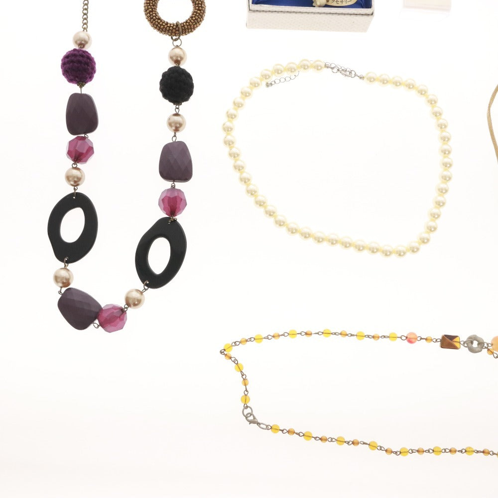 ■ アクセサリー 27点セット まとめ売り ネックレス ブローチ イヤリング ピアス カフス ネクタイピン 等 箱付き含む