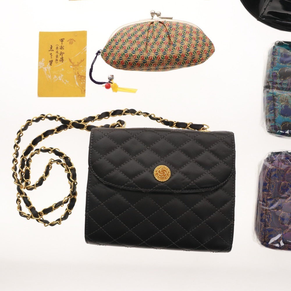 ■ 9-piece bag and wallet set (GUARTER COCO DEAL, etc.) Includes shoulder bag, handbag, clasp purse, and Nishijin-ori wallet. Includes box.